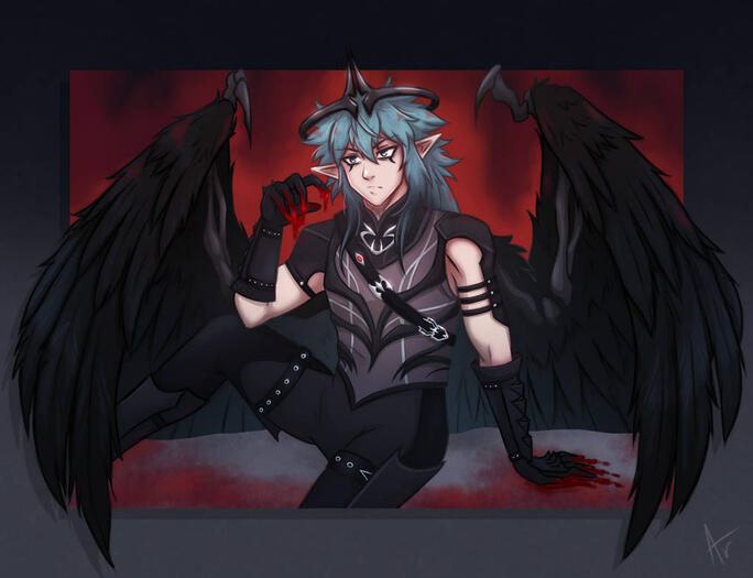 Shaded/Fullbody/w Background - $140